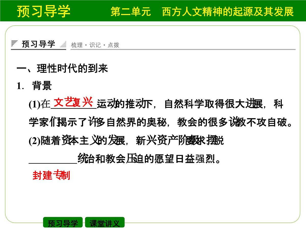 人教版 (新课标)高中历史必修3 2-7《启蒙运动》课件第3页
