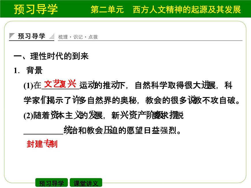 人教版 (新课标)高中历史必修3 2-7《启蒙运动》课件第3页