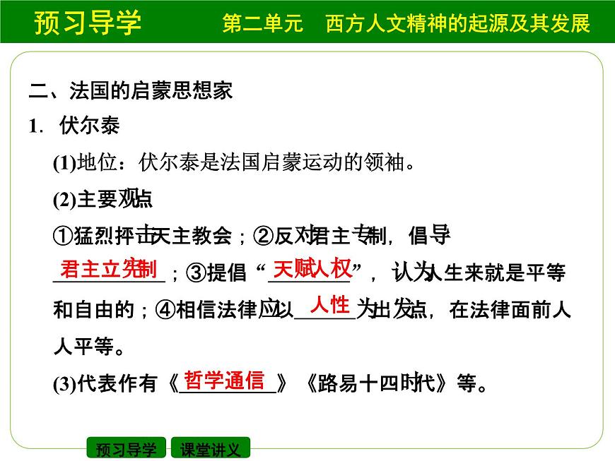 人教版 (新课标)高中历史必修3 2-7《启蒙运动》课件第7页