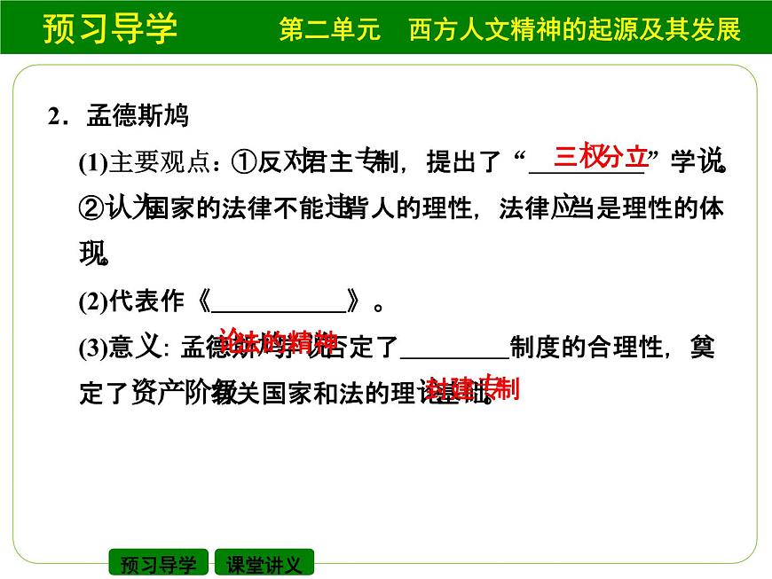 人教版 (新课标)高中历史必修3 2-7《启蒙运动》课件第8页