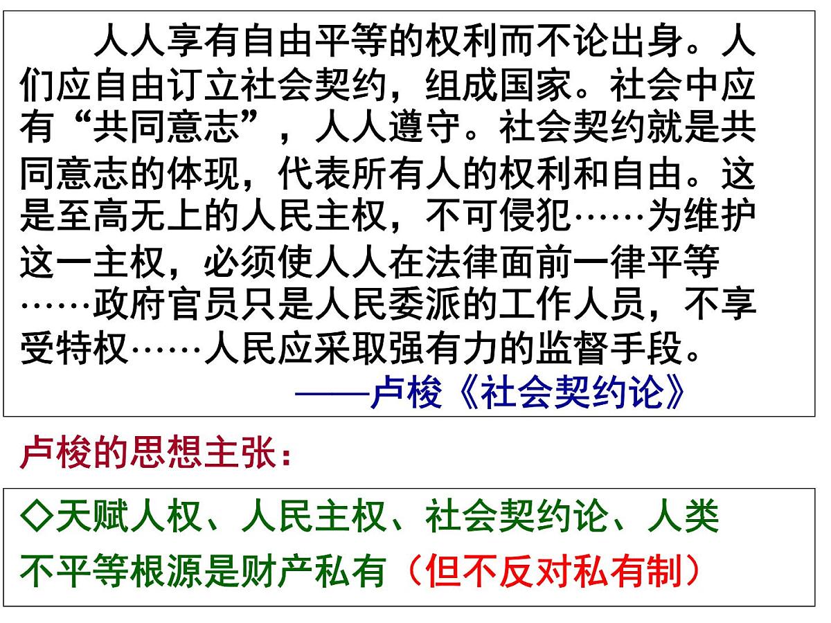 人教版 (新课标)高中历史必修3 2-7《启蒙运动》课件第8页
