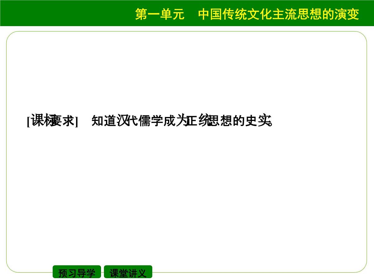 人教版 (新课标)高中历史必修3 1-2《“罢黜百家，独尊儒术”》课件第2页