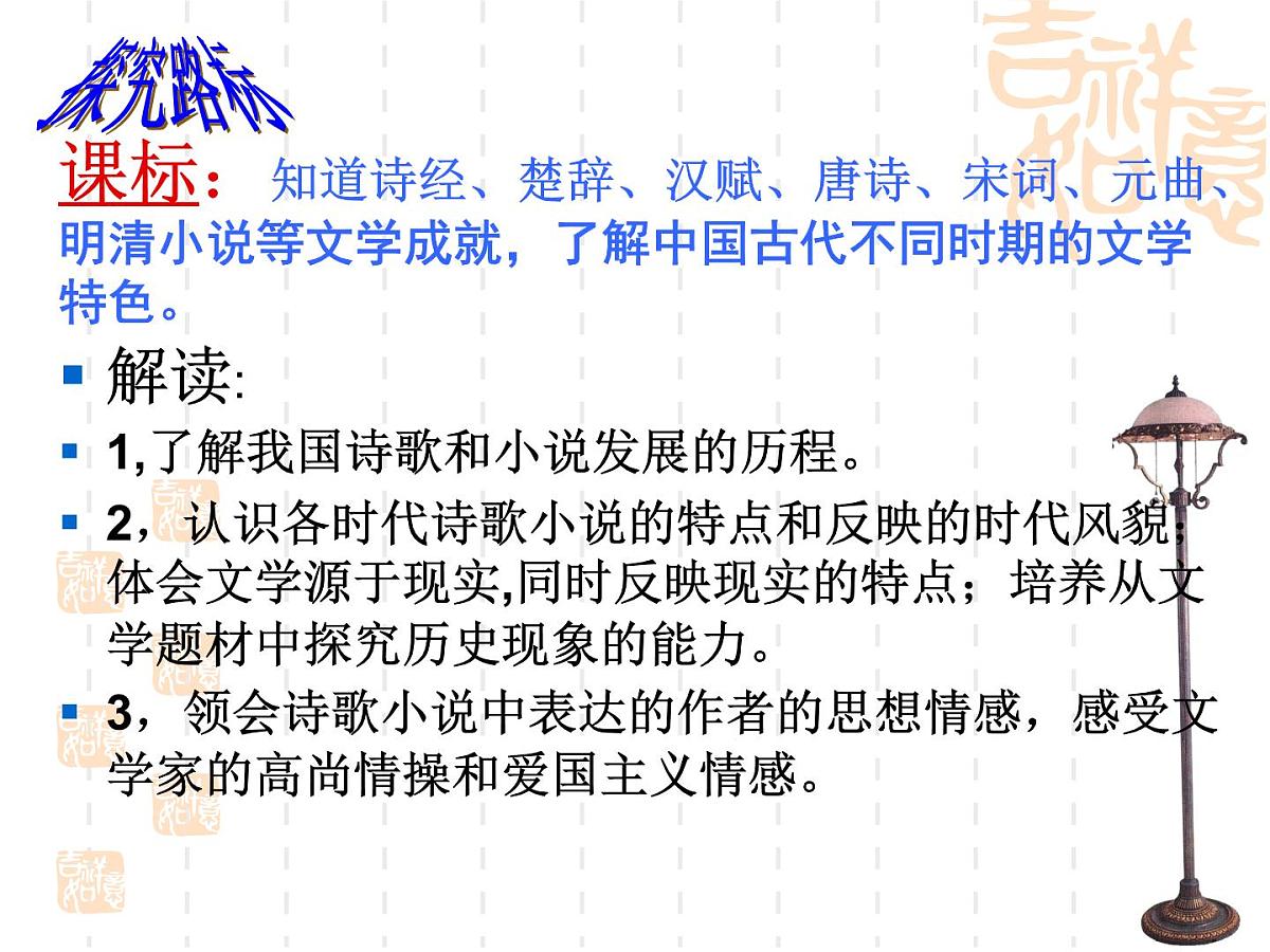 人教版 (新课标)高中历史必修3 3-9《辉煌灿烂的文学》课件第2页