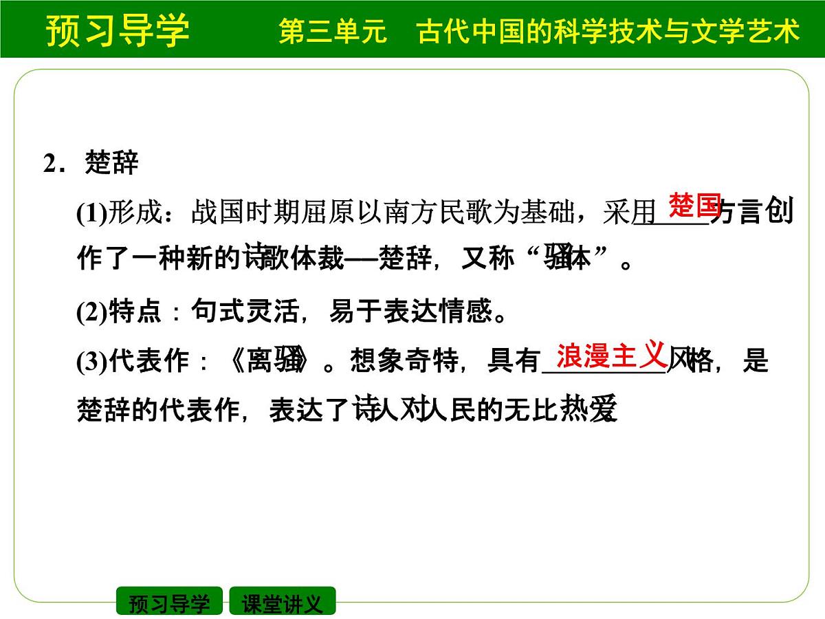 人教版 (新课标)高中历史必修3 3-9《辉煌灿烂的文学》课件第4页