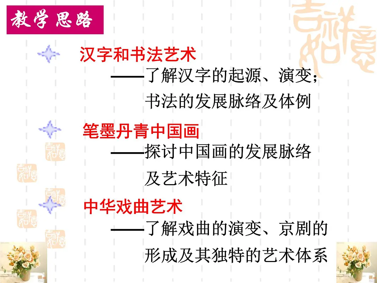 课件—人教版 (新课标)高中历史必修3 3-10《充满魅力的书画和戏曲艺术》第6页