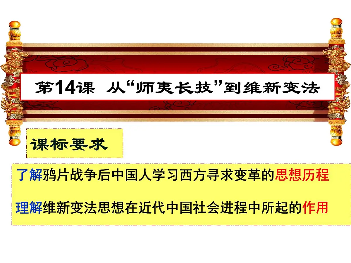 人教版 (新课标)高中历史必修3 5-14《从“师夷长技”到维新变法》课件第3页