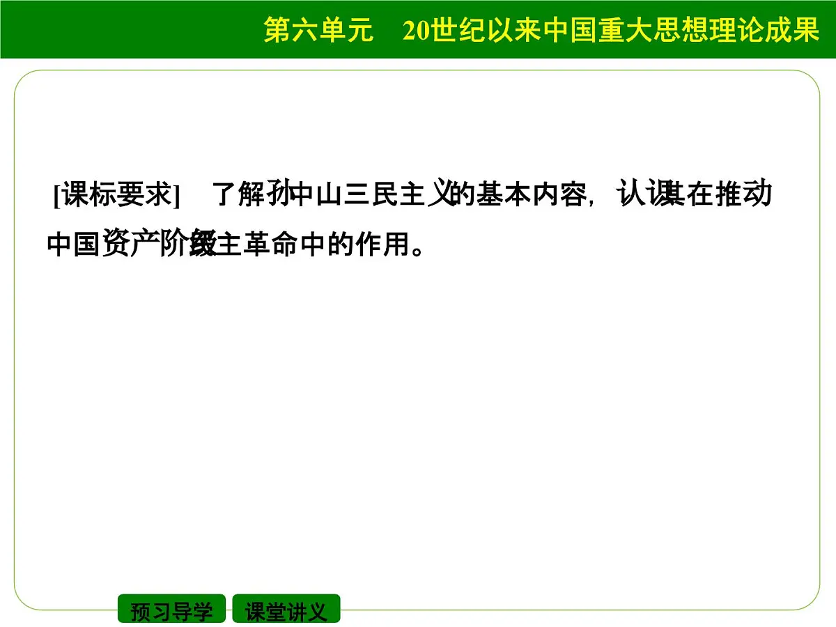 人教版 (新课标)高中历史必修3 5-16《三民主义的形成和发展》课件第2页