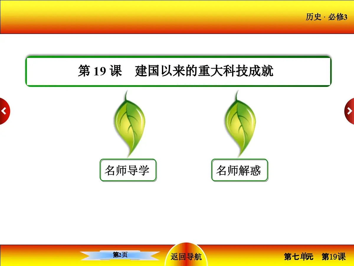 人教版 (新课标)高中历史必修3 6-19《建国以来的重大科技成就》课件第2页