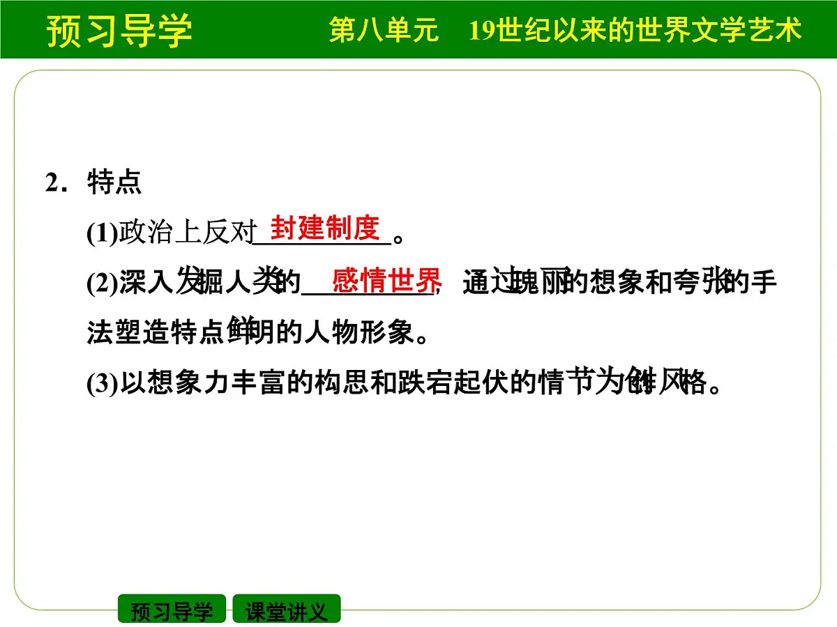 人教版 (新课标)高中历史必修3 8-22《文学的繁荣》课件第4页