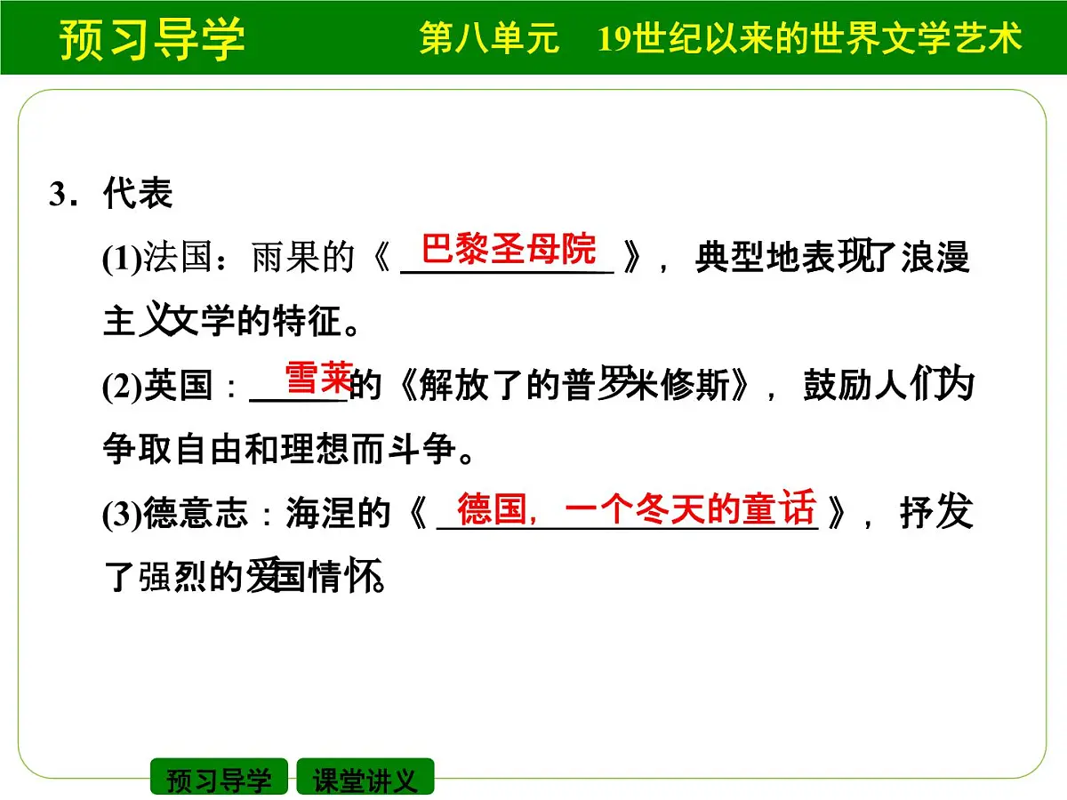 人教版 (新课标)高中历史必修3 8-22《文学的繁荣》课件第5页