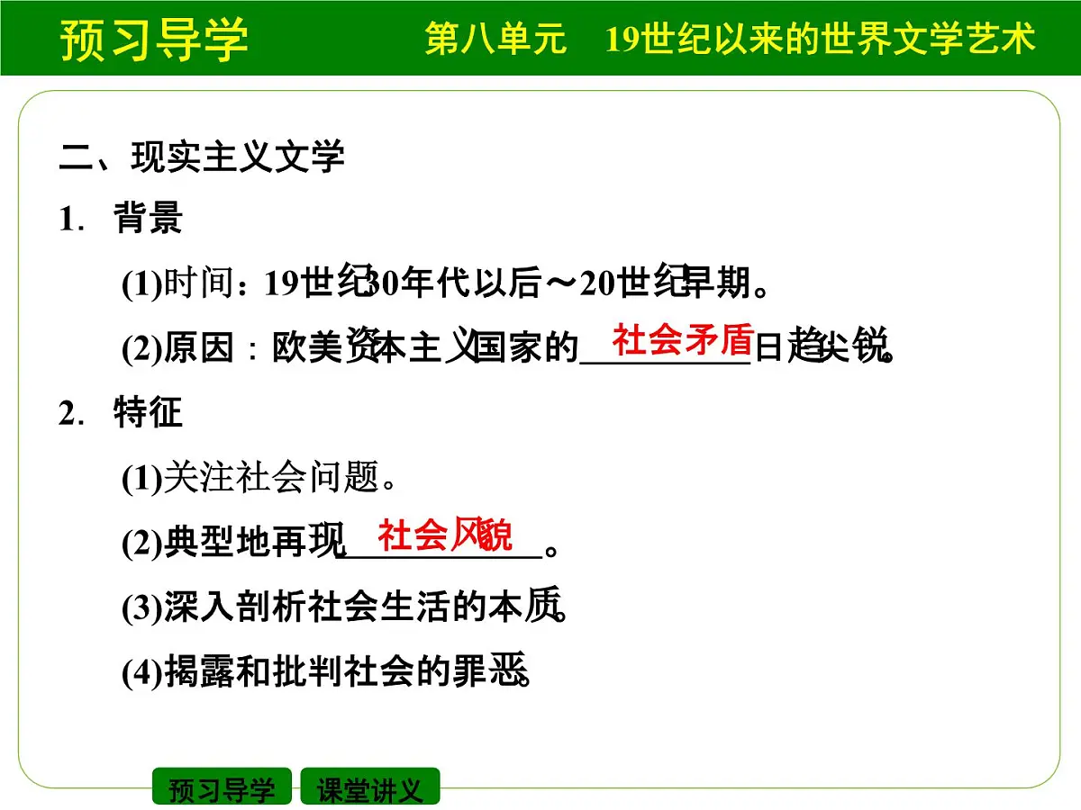 人教版 (新课标)高中历史必修3 8-22《文学的繁荣》课件第7页