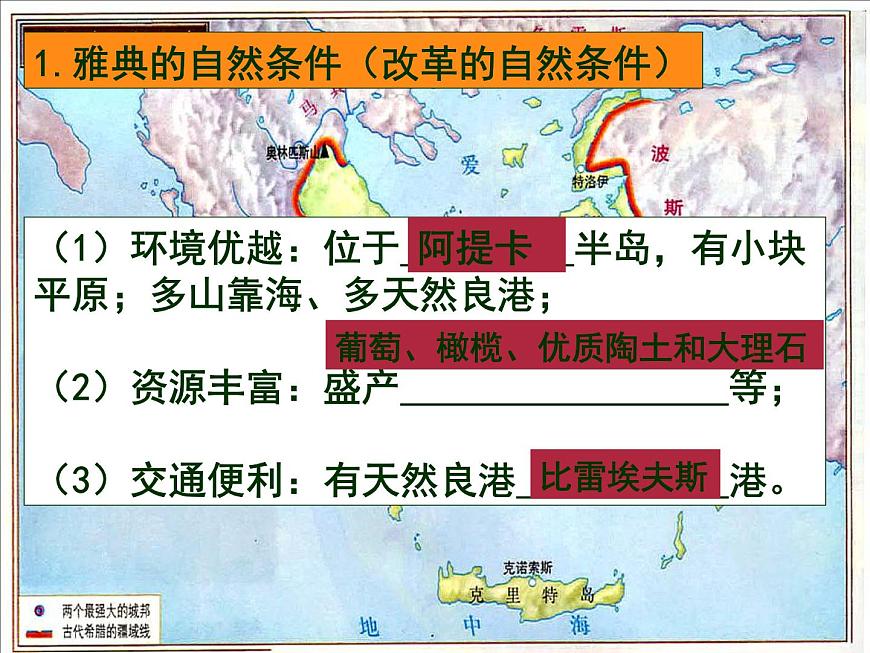 人教版 (新课标)高中历史选修1 1-1《雅典城邦的兴起》课件第3页