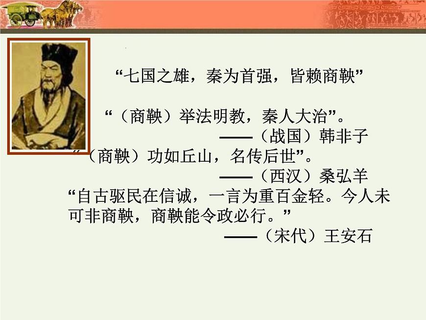 人教版 (新课标)高中历史选修1 2-1《改革变法风潮与秦国历史机遇》课件第2页