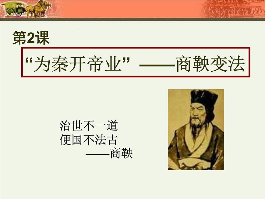 人教版 (新课标)高中历史选修1 2-2《“为秦开帝业”——商鞅变法》课件第2页