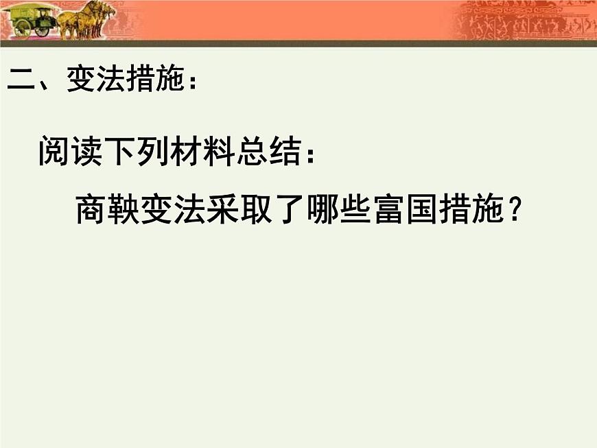 人教版 (新课标)高中历史选修1 2-2《“为秦开帝业”——商鞅变法》课件第5页