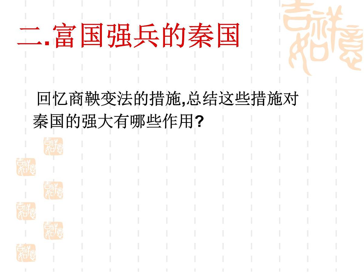 人教版 (新课标)高中历史选修1 2-3《富国强兵的秦国》课件第8页