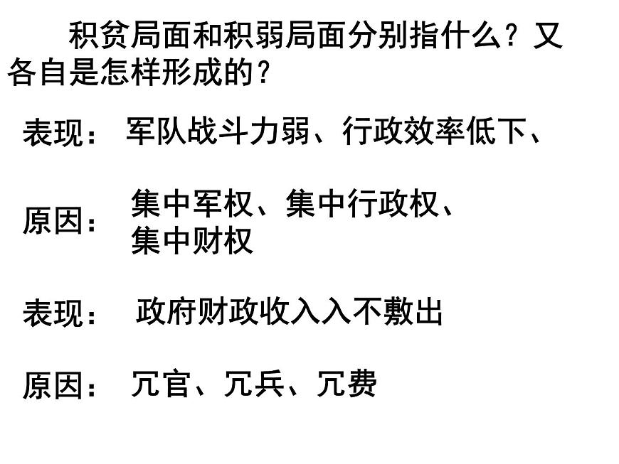 人教版 (新课标)高中历史选修1 第四单元王安石变法综合复习课件第4页