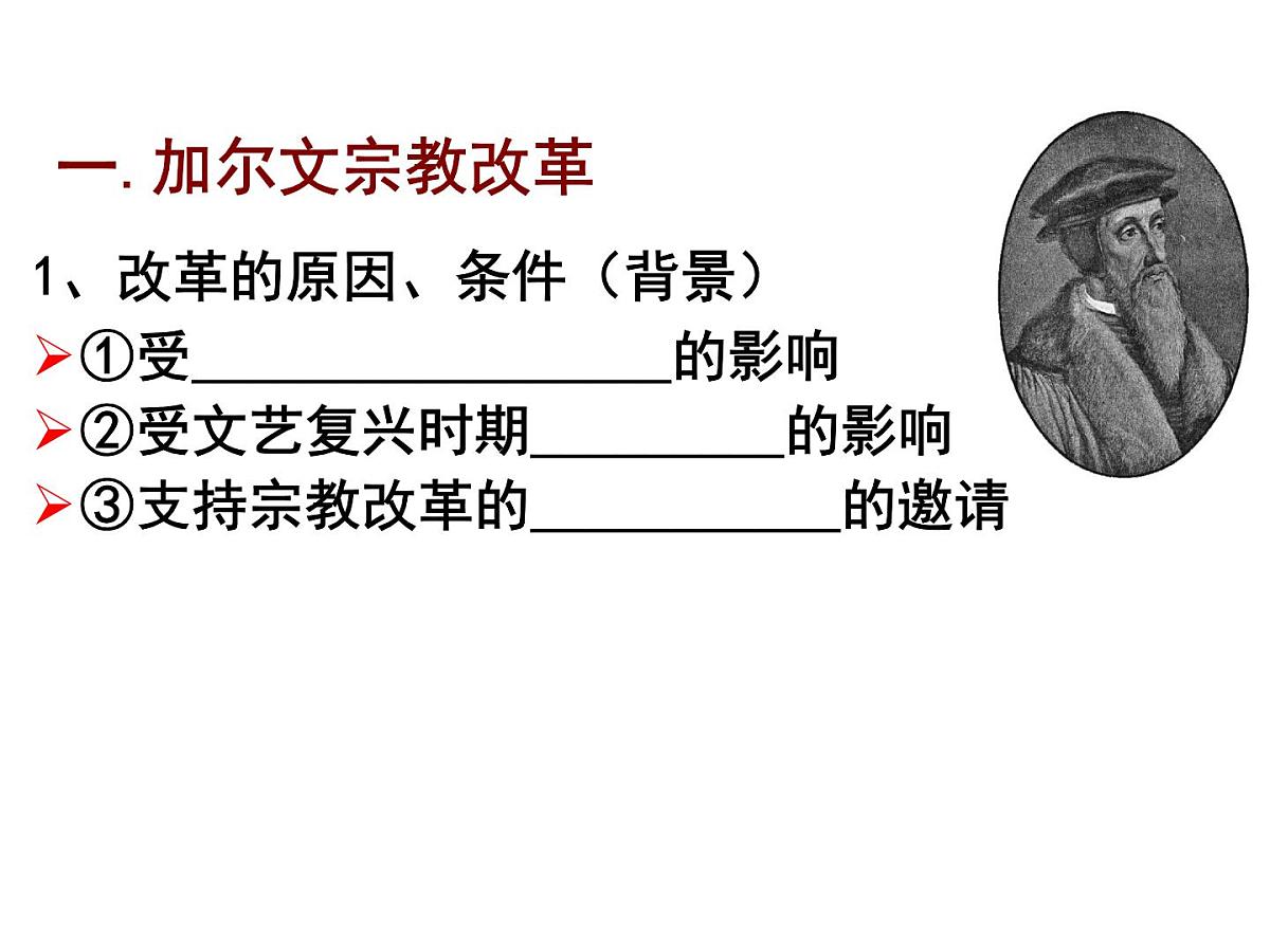 人教版 (新课标)高中历史选修1 5-3《宗教改革运动的扩展》课件第5页