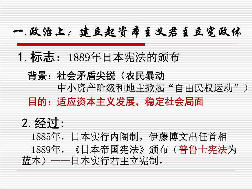 人教版 (新课标)高中历史选修1 8-4《走向世界的日本》课件第8页