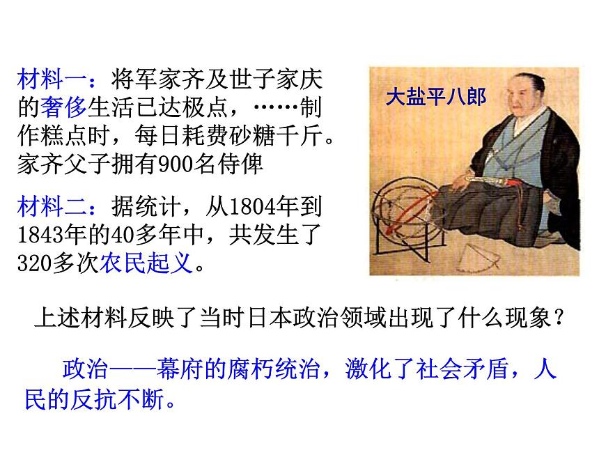 人教版 (新课标)高中历史选修1 第八单元日本明治维新综合复习课件第7页