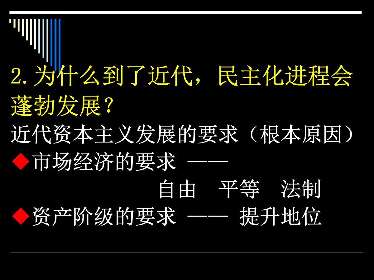 人教版 (新课标)高中历史选修2 1-2《近代西方的民主思想》课件第3页