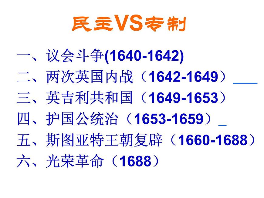 人教版 (新课标)高中历史选修2 2-2《民主与专制的反复较量》课件第4页