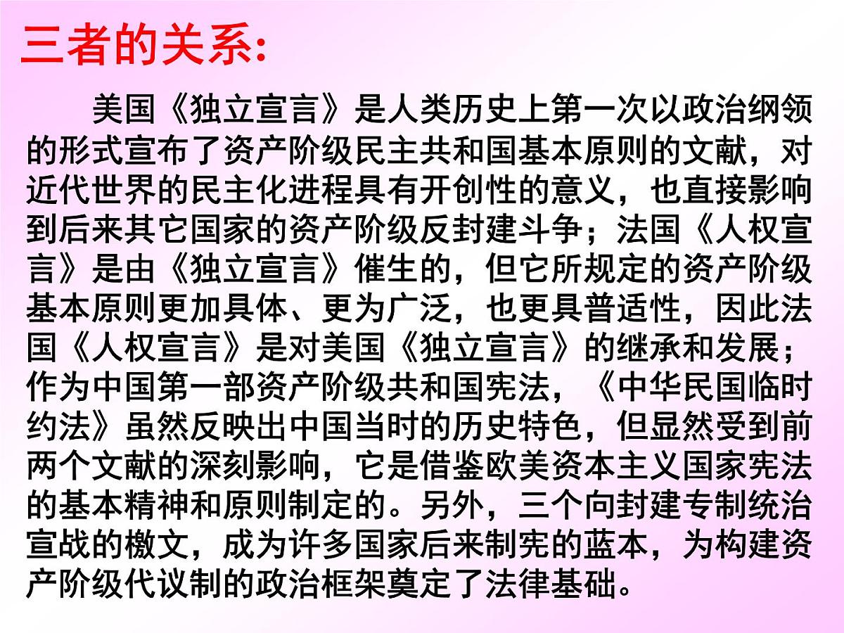 人教版 (新课标)高中历史选修2 3-1《美国《独立宣言》》探究型课件第2页