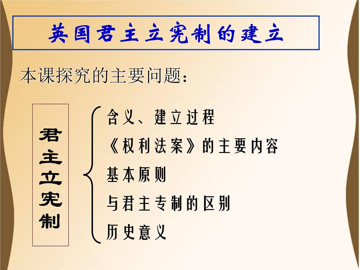 人教版 (新课标)高中历史选修2 4-1《英国君主立宪制的建立》课件第4页