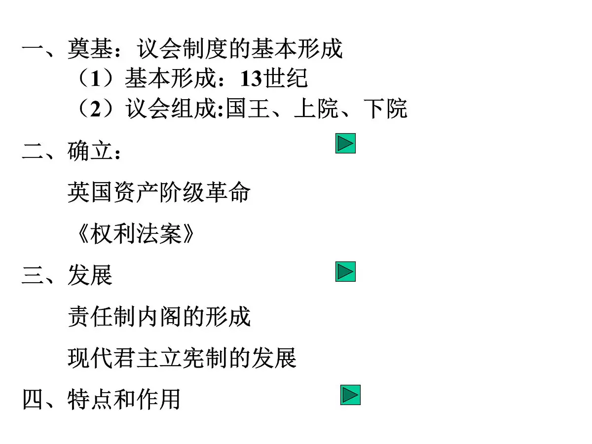 人教版 (新课标)高中历史选修2 4-1《英国君主立宪制的建立》课件第4页