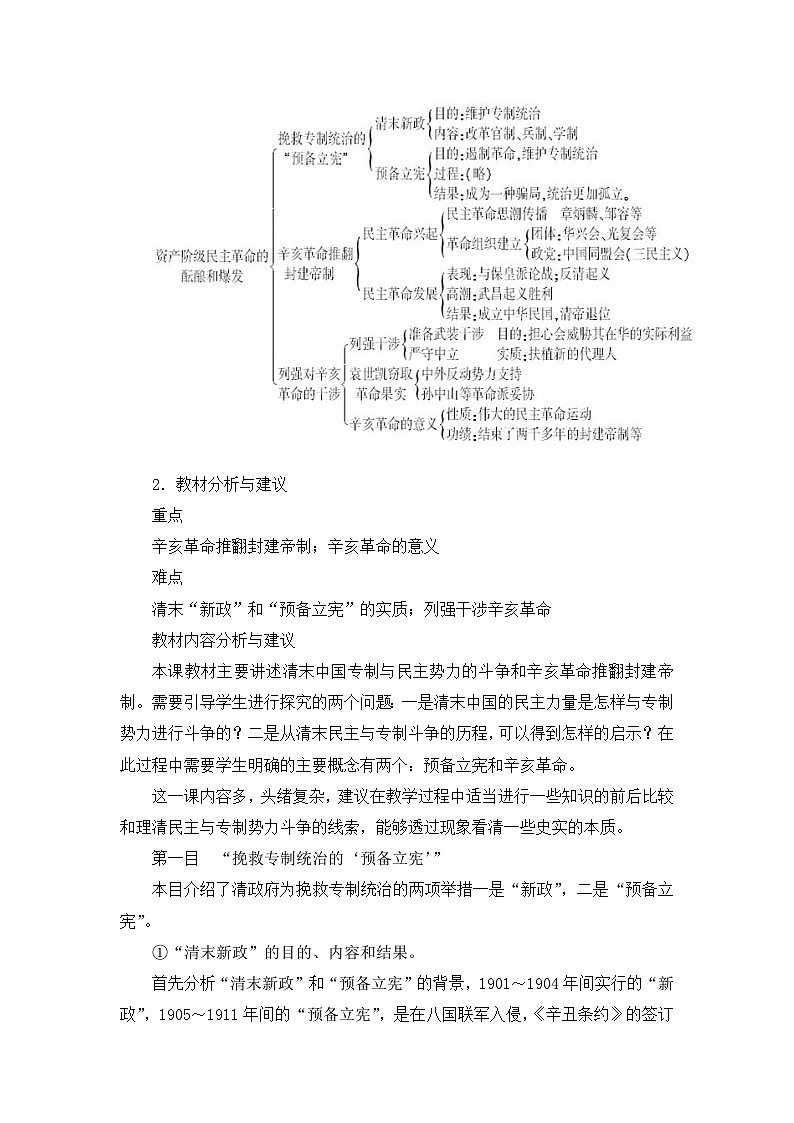 人教版 (新课标)高中历史选修2 6-3《资产阶级民主革命的酝酿和爆发》教案第2页
