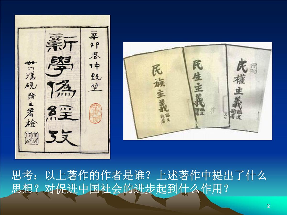 人教版 (新课标)高中历史选修2 6-2《中国资产阶级的民主思想》课件第2页