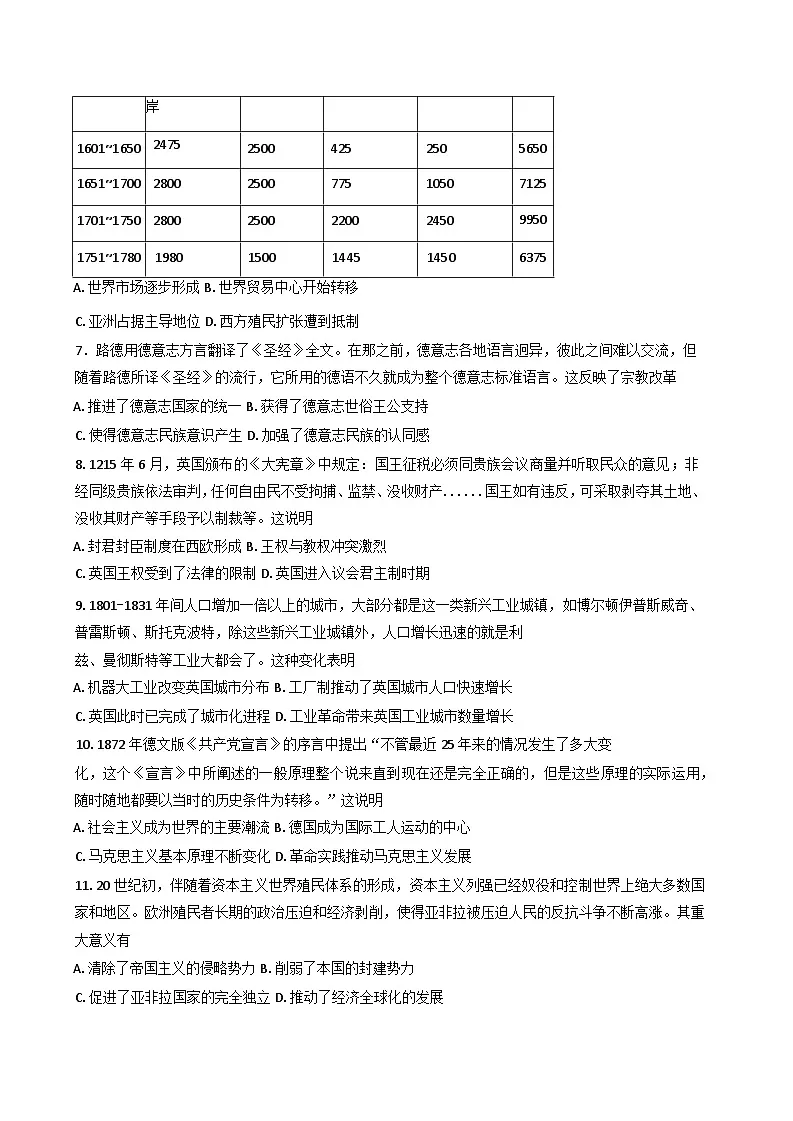 湖北省黄石市有色第一中学2024--2025学年高一下学期5月月考试历史试题（含答案）第2页