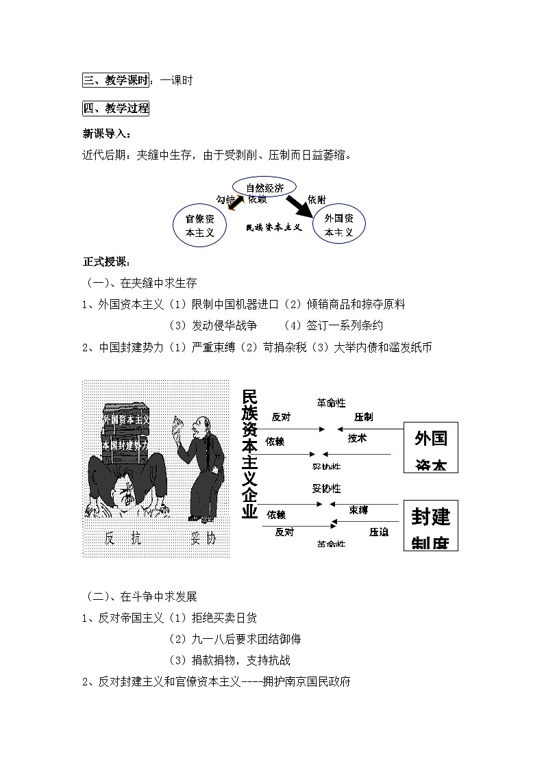 人民版高中历史必修2 2-3《近代中国资本主义的历史命运》教案第2页