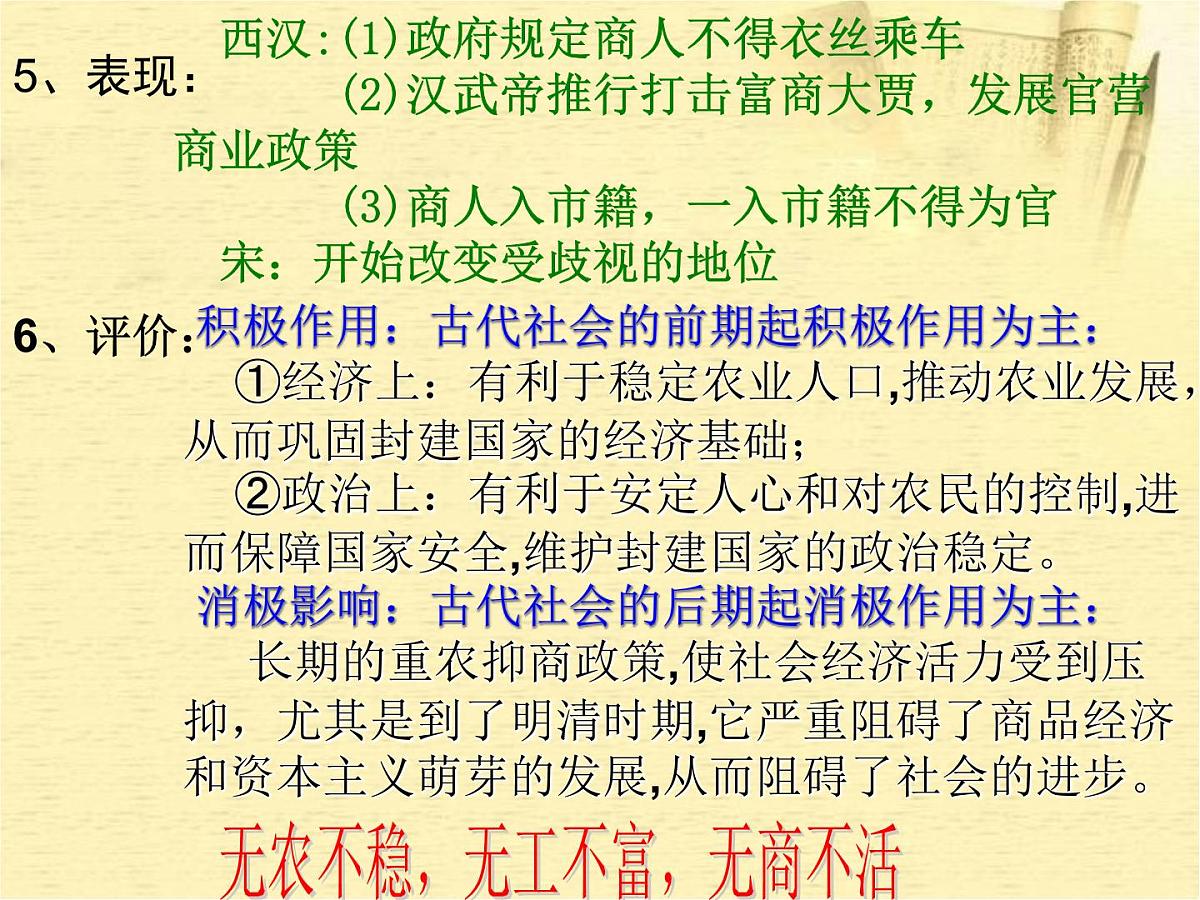 人民版高中历史必修2 1-4《古代中国的经济政策》课件第5页