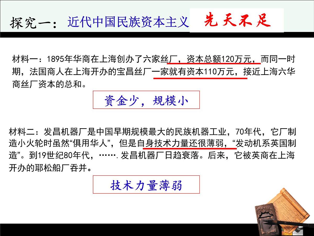 课件—人民版高中历史必修2 2-3《近代中国资本主义的历史命运》第4页