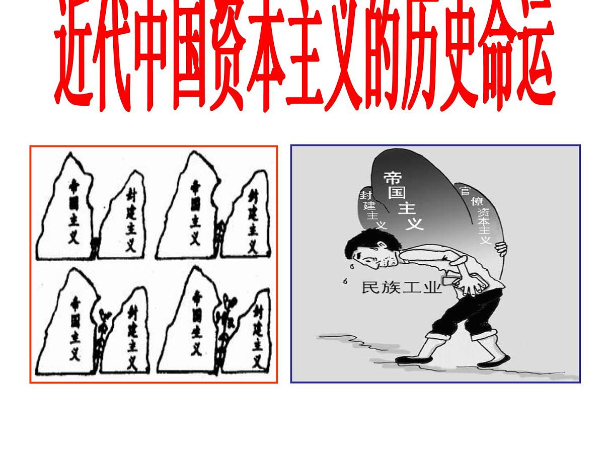 人民版高中历史必修2 2-3《近代中国资本主义的历史命运》课件第1页