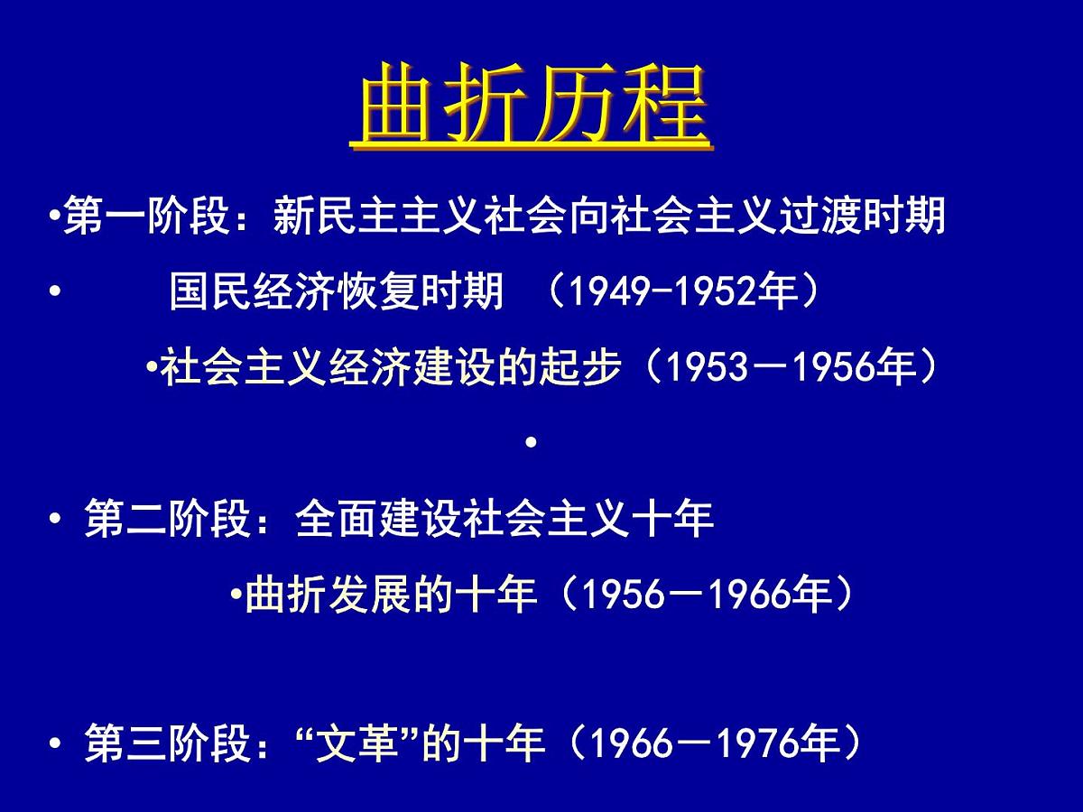 课件—人民版高中历史必修2 3-1《社会主义建设在探索中曲折发展》第3页