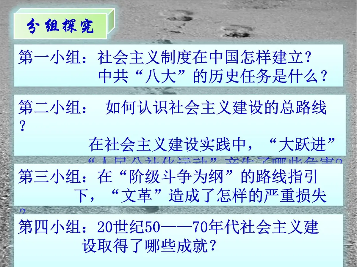 课件—人民版高中历史必修2 3-1《社会主义建设在探索中曲折发展》第6页