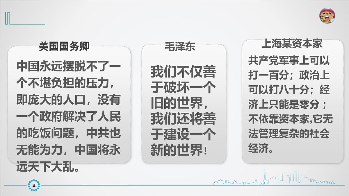 课件—人民版高中历史必修2 3-1《社会主义建设在探索中曲折发展》第3页
