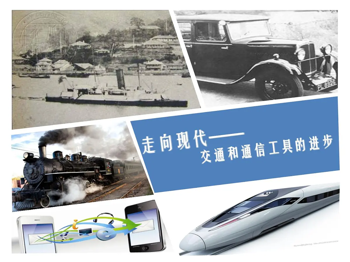 课件—人民版高中历史必修2 4-2《交通和通信工具的进步》第2页