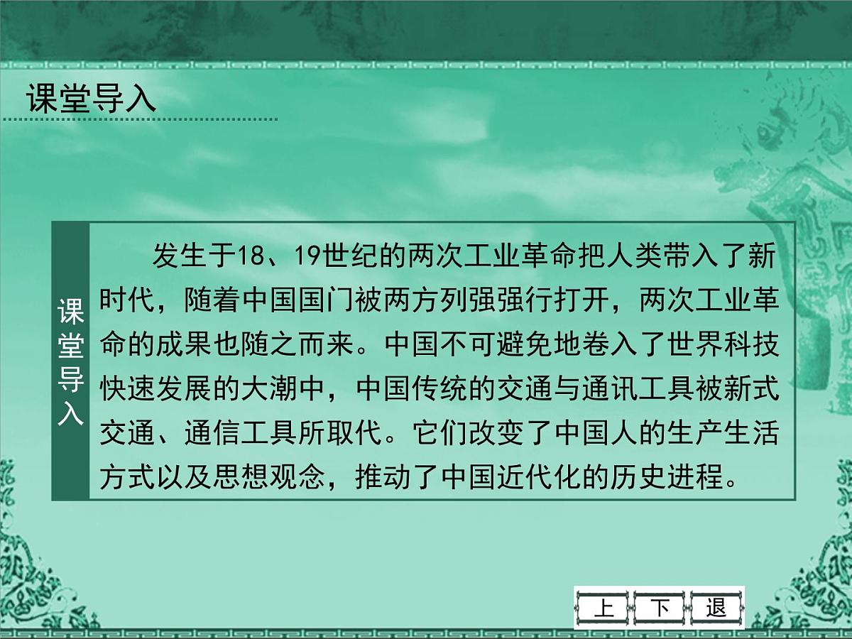 人民版高中历史必修2 4-2《交通和通信工具的进步》课件第2页