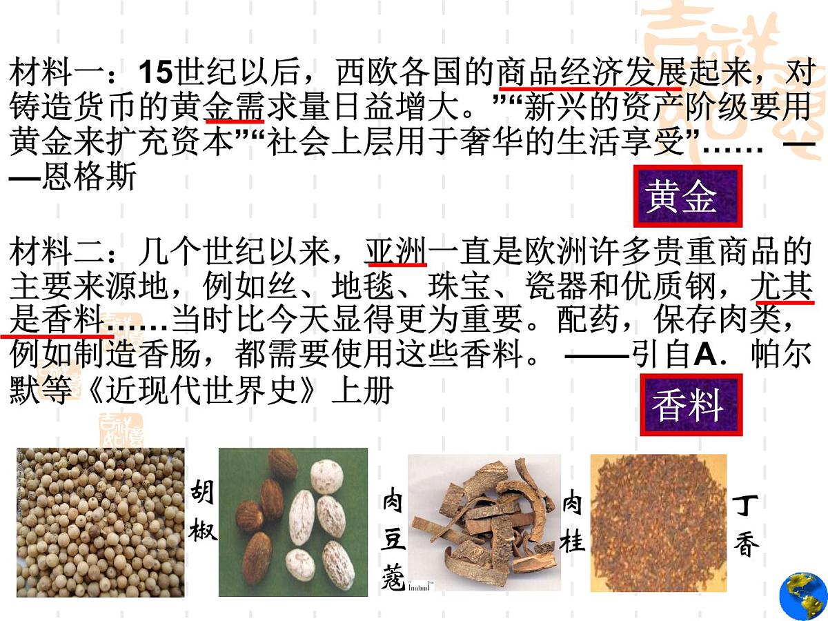 人民版高中历史必修2 5-1《开辟文明交往的航线》课件第4页