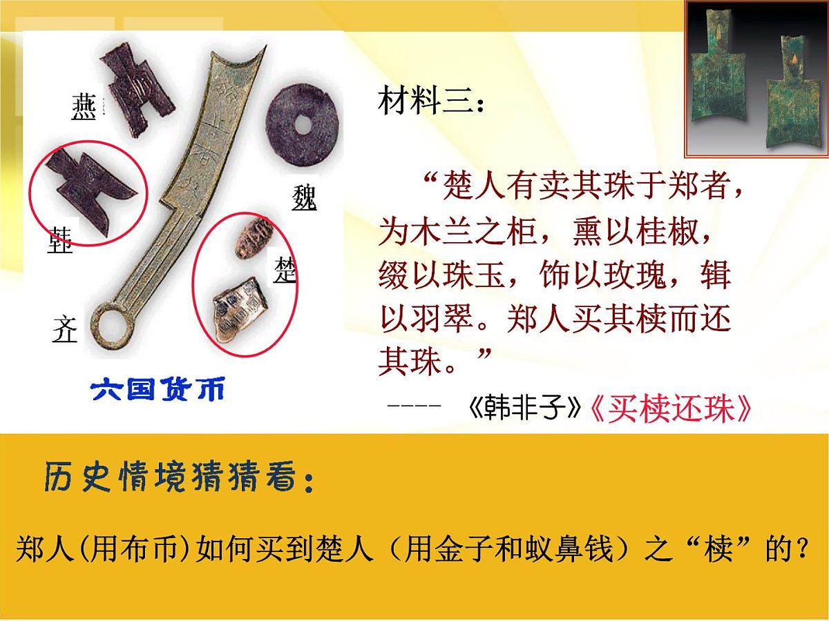 课件：人教版 (新课标)高中历史必修2 1-3“钱”眼里的古代商业第7页