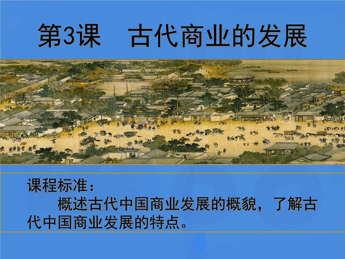 人教版 (新课标)高中历史必修2 1-4《古代商业发展》课件第2页