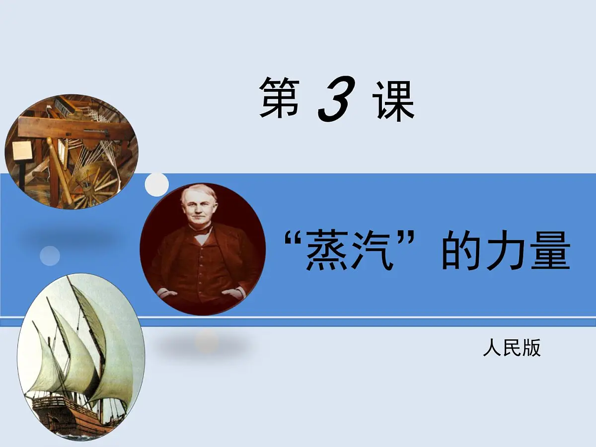人民版高中历史必修2 5-3《“蒸汽”的力量》课件第1页