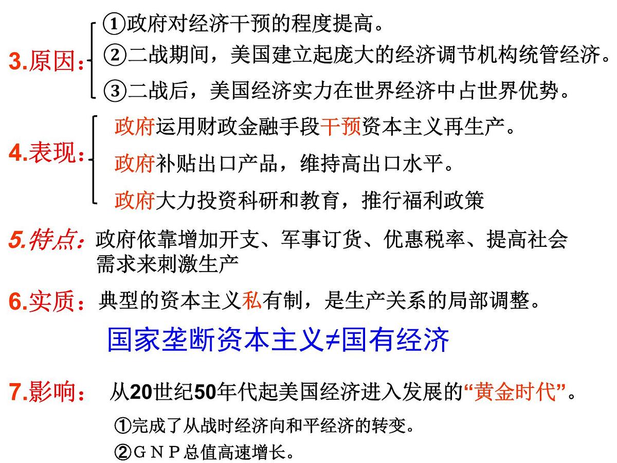 人民版高中历史必修2 6-3《当代资本主义的新变化》课件第8页