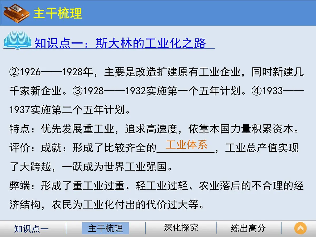 人民版高中历史必修2 7-2《斯大林模式的社会主义建设道路》课件第4页