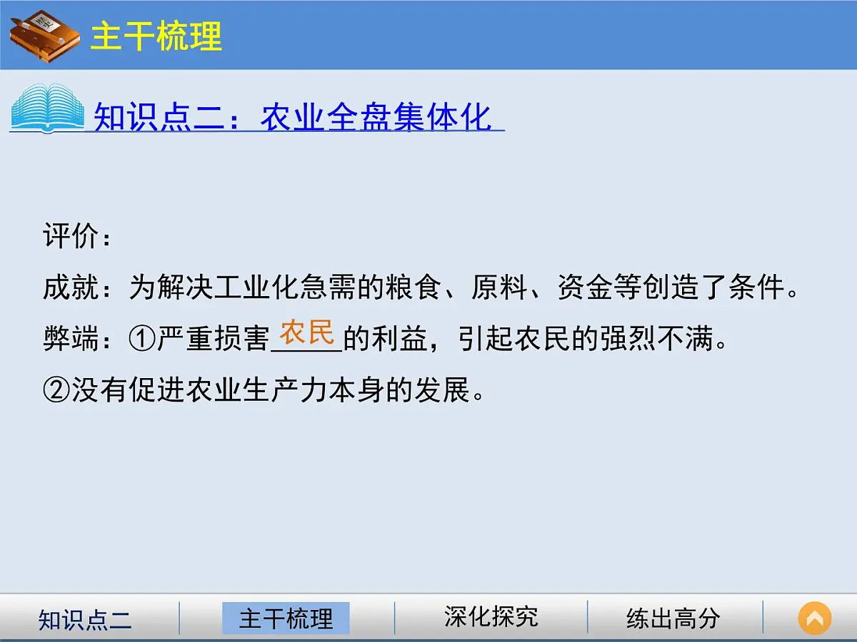 人民版高中历史必修2 7-2《斯大林模式的社会主义建设道路》课件第6页