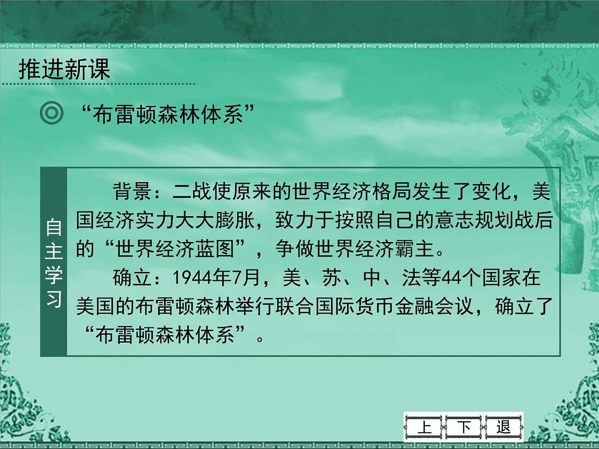 人民版高中历史必修2 8-1《二战后资本主义世界经济体系的形成》课件第4页