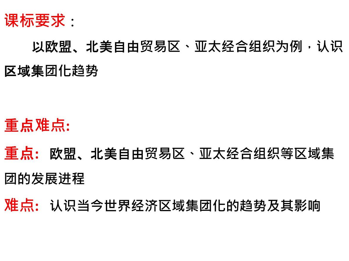 人民版高中历史必修2 8-2《当今世界经济区域集团化的发展》课件第2页
